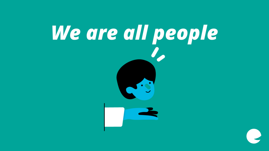 Text: We are all people