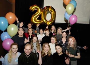 The See Me team celebrating the 20th anniversary