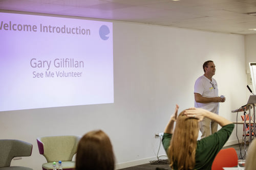 Image is of volunteer Gary Gilfillan
